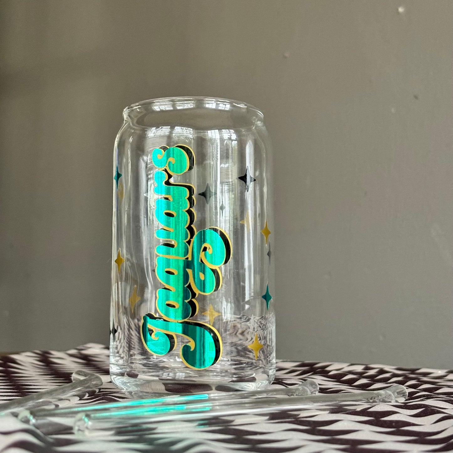 Vintage Money Jags Glass