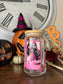 Pink Fright Night Glass