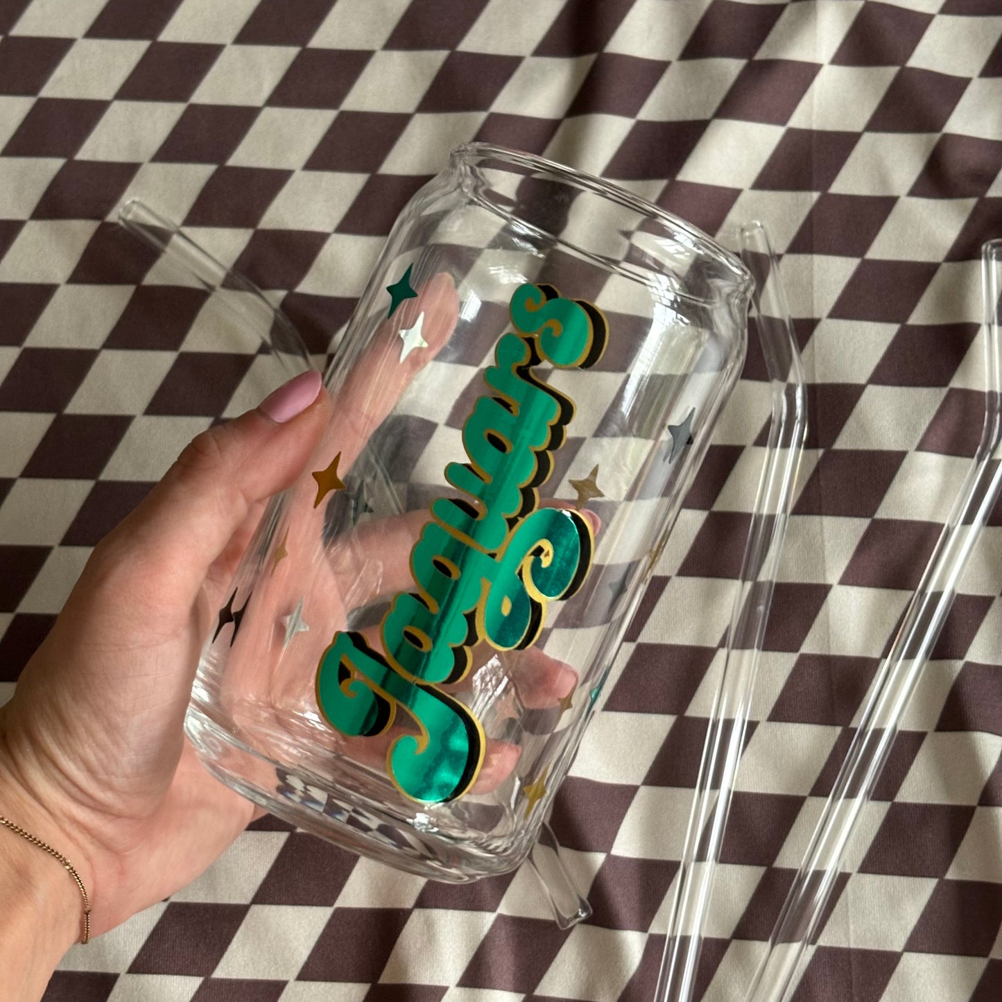 Vintage Money Jags Glass