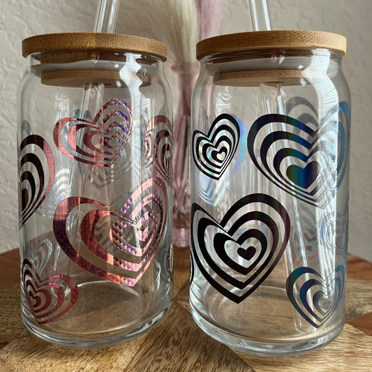 Galaxy Hearts Glass