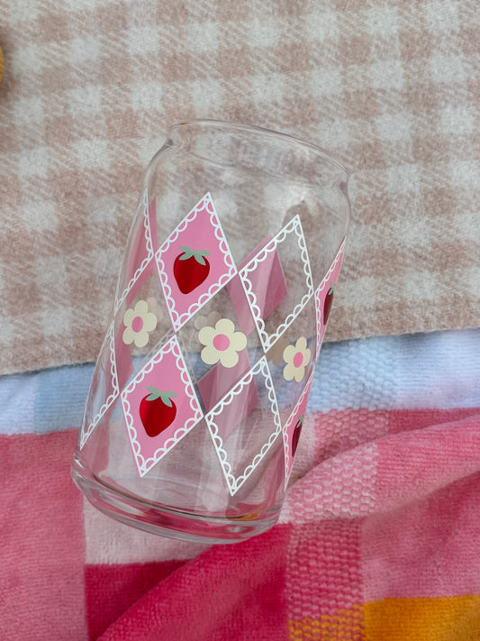 Strawberry Patch Glass