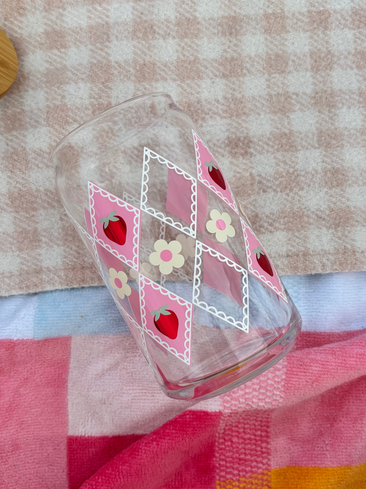 Strawberry Patch Glass