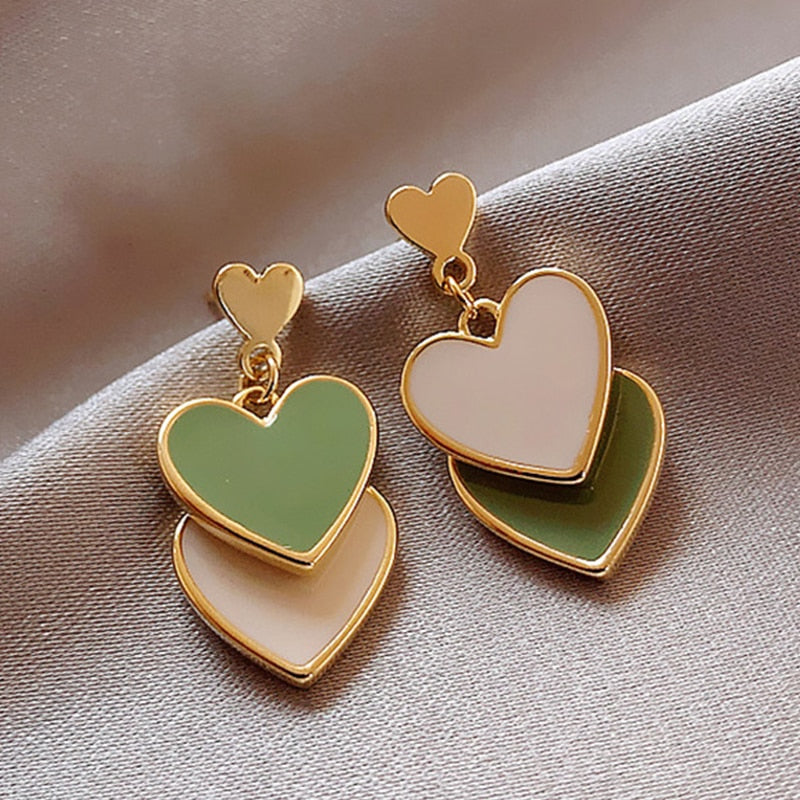 Mix Match Heart Drop Earrings