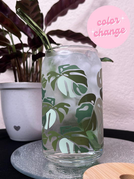 Monstera Madness Glass