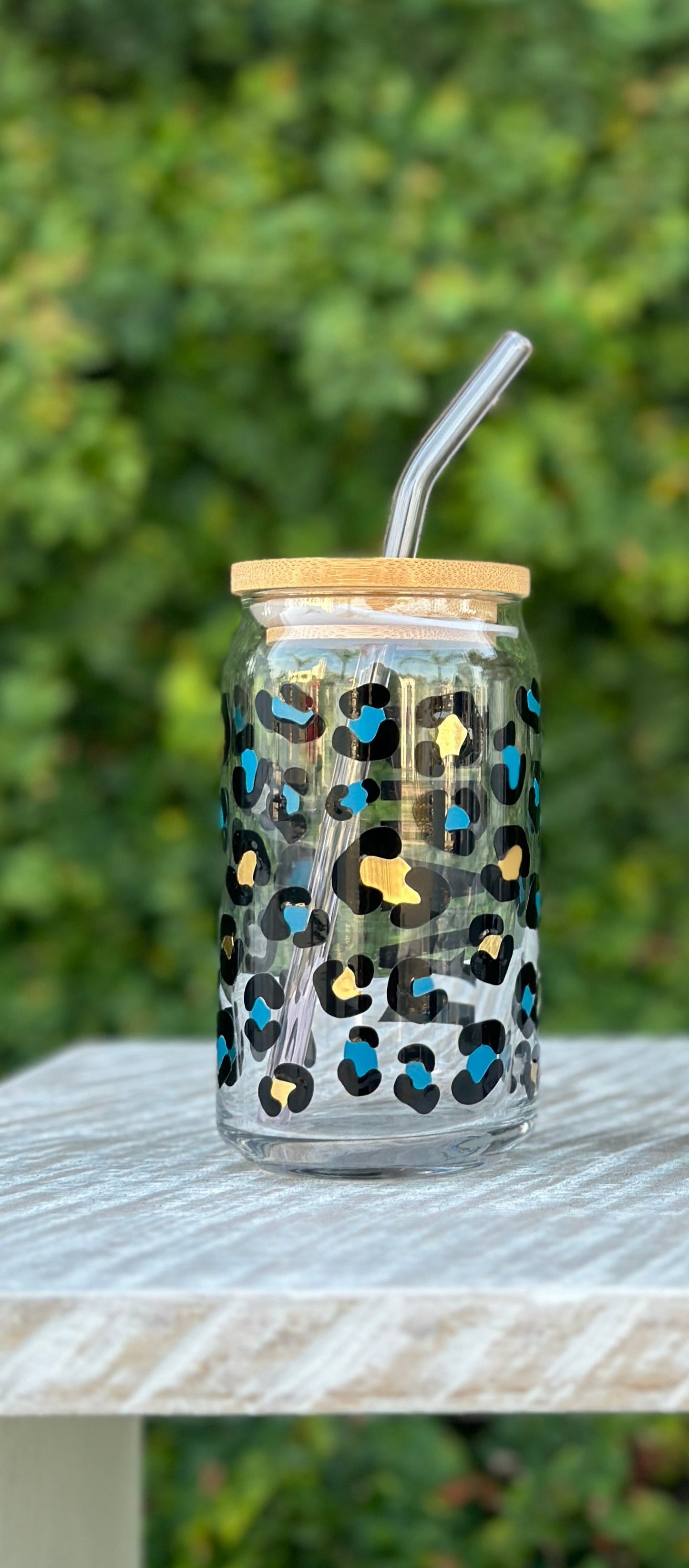 Jags Leopard Glass - Customizable!